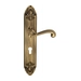 Дверная ручка Venezia 'CARNEVALE' на планке PL90, матовая бронза (cyl)