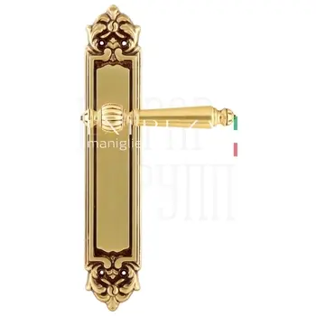 Дверная ручка Extreza 'DANIEL' (Даниел) 308 на планке PL02 французское золото
