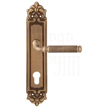 Дверная ручка на планке Melodia 290/229 Ranja матовая бронза (cyl)