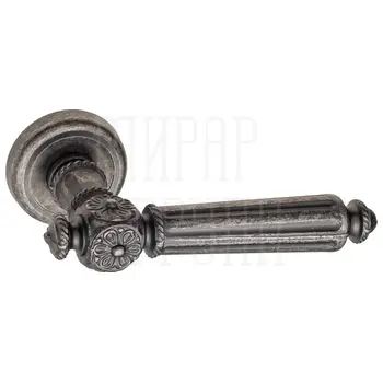 Дверная ручка Fratelli 'TORCELLO' D1 на круглой розетке античное серебро