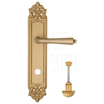 Дверная ручка Fratelli Cattini 'TOSCANA' на планке PL96 матовая латунь (wc-2)