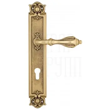 Дверная ручка Venezia 'ANAFESTO' на планке PL97 французское золото (cyl)
