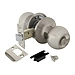 Ручка Ajax (Аякс) защелка DK682 CP-BK (6082 CP-B) (фик.), матовый никель