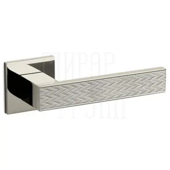 Дверные ручки на розетке Olivari Diana Chevron полированный суперникель