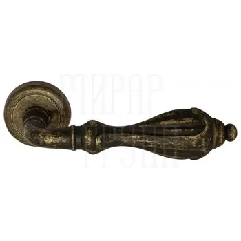 Дверная ручка на розетке Venezia 'ANAFESTO' D1 античная бронза