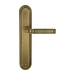 Дверная ручка Extreza 'BENITO' (Бенито) 307 на планке PL05, матовая бронза (pass)