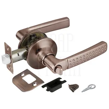 Дверная ручка-защелка Punto (Пунто) DK626 (фик.) медь