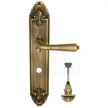 Дверная ручка Venezia 'VIGNOLE' на планке PL90 матовая бронза (wc-4)