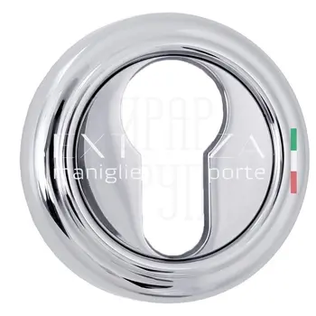 Накладка дверная под цилиндр Extreza CYL R01 полированный хром