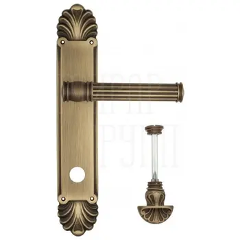 Дверная ручка Venezia 'IMPERO' на планке PL87 матовая бронза (wc-4)