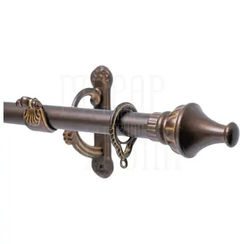 Карниз Mandelli Dominica (комплект) однорядный античная бронза (30х2500 mm) х 3 кр.