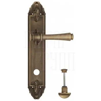 Дверная ручка Venezia 'CALLISTO' на планке PL90 матовая бронза (wc)