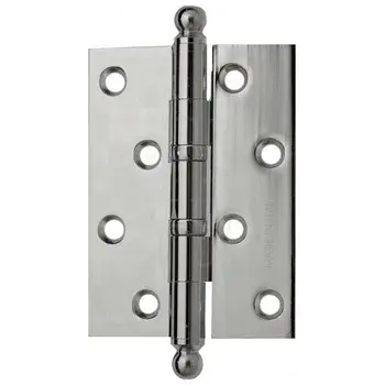 Дверная петля универсальная с круглым колпачком Fratelli Cattini CR102 102x75x3 полированный хром