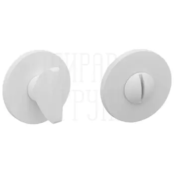 Фиксатор санузловый на тонкой круглой розетке Tupai 4041 R 5S белый