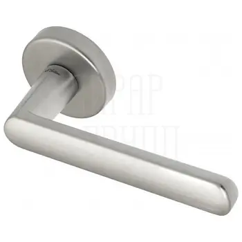 Дверная ручка Fratelli 'NEVADA' 7 на круглой розетке матовый хром