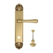 Дверная ручка Venezia "CALLISTO" на планке PL87, французское золото (wc)