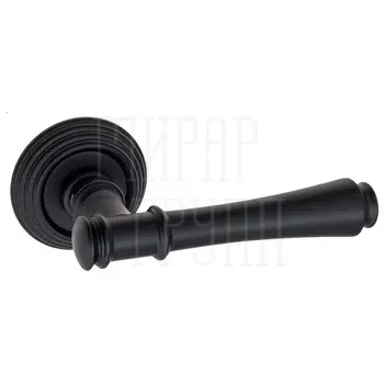 Дверная ручка на круглом основании Fratelli Cattini 'PICCO' D8-OLV матовый черный