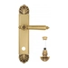 Дверная ручка Venezia "CASTELLO" на планке PL87, французское золото (wc-4)