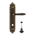 Дверная ручка Venezia "PELLESTRINA" на планке PL96, темная бронза (wc)
