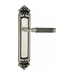 Дверная ручка Venezia 'MOSCA' на планке PL96, натуральное серебро