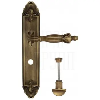Дверная ручка Venezia 'OLIMPO' на планке PL90 матовая бронза (wc)