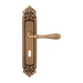 Дверная ручка на планке Melodia 294/229 'Beta', матовая бронза (key)