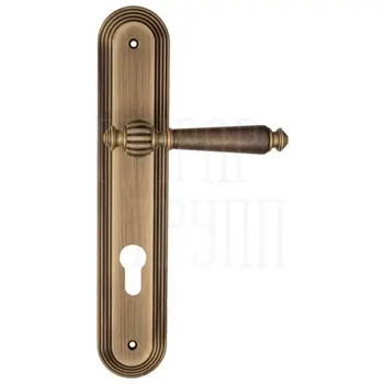 Дверная ручка Fratelli Cattini 'MARANI' на планке PL288 матовая бронза (cyl)