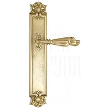 Дверная ручка Venezia 'Opera' на планке PL97 полированная латунь