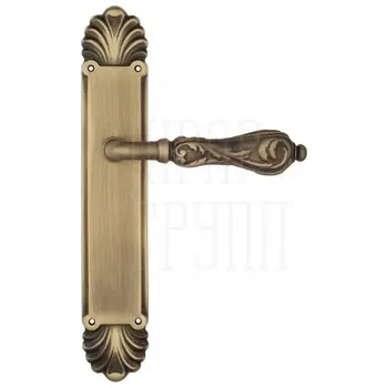 Дверная ручка Venezia 'MONTE CRISTO' на планке PL87 матовая бронза 