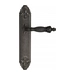 Дверная ручка Venezia "OLIMPO" на планке PL90, античное серебро
