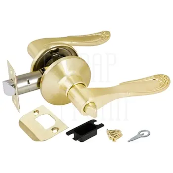 Дверная ручка-защелка Punto (Пунто) DK630 (фик.) матовое золото