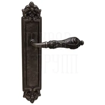 Дверная ручка на планке Melodia 229/229 'Libra' античное серебро