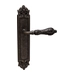 Дверная ручка на планке Melodia 229/229 "Libra", античное серебро