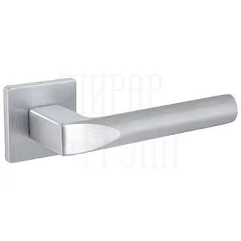 Дверная ручка на квадратной розетке Fuaro (Фуаро) 'PRIZMA' SL матовый хром