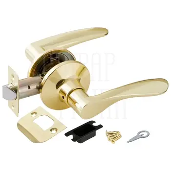 Дверная ручка-защелка Punto (Пунто) DK620 (без фик.) золото