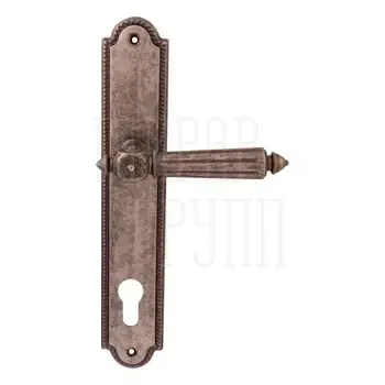 Дверная ручка на планке Melodia 246/458 'Nike' античное серебро