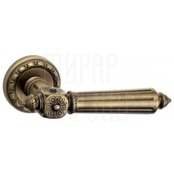 Дверная ручка на розетке Venezia 'CASTELLO' D2 матовая бронза