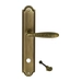 Дверная ручка Extreza 'VIGO' (Виго) 324 на планке PL03, матовая бронза (wc)