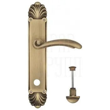 Дверная ручка Venezia 'VERSALE' на планке PL87 матовая бронза (wc)