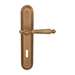 Дверная ручка на планке Melodia 235/235 'Mirella', матовая бронза (key)