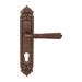 Дверная ручка на планке Melodia 424/229 'Denver', античная бронза (cyl)