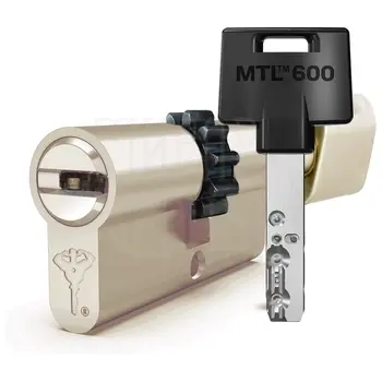 Цилиндровый механизм ключ-вертушка Mul-T-Lock (Светофор) MTL600 160 mm (75+10+75) латунь + шестерня