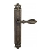 Дверная ручка Venezia "ANAFESTO" на планке PL97, античная бронза