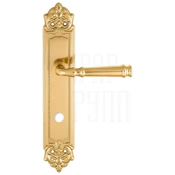 Дверная ручка Extreza 'BONO' (Боно) 328 на планке PL02 полированное золото (wc)