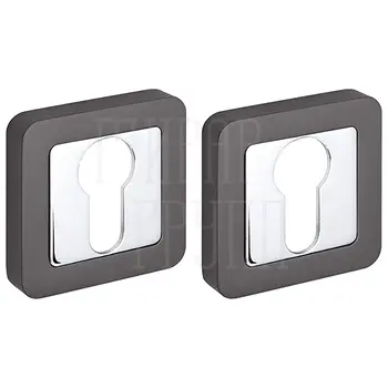 Накладка Fuaro (Фуаро) под цилиндр ET XM графит + хром