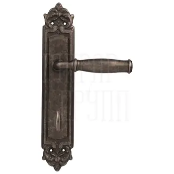 Дверная ручка на планке Melodia 266/229 'Isabel' античное серебро (wc)