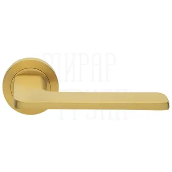 Дверные ручки на розетке Morelli Luxury 'Rock' матовое золото