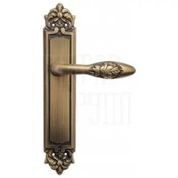 Дверная ручка Venezia 'CASANOVA' на планке PL96 матовая бронза