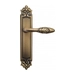 Дверная ручка Venezia "CASANOVA" на планке PL96, матовая бронза