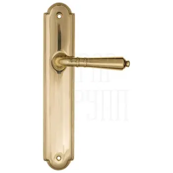 Дверная ручка Fratelli Cattini 'TOSCANA' на планке PL257 полированная латунь